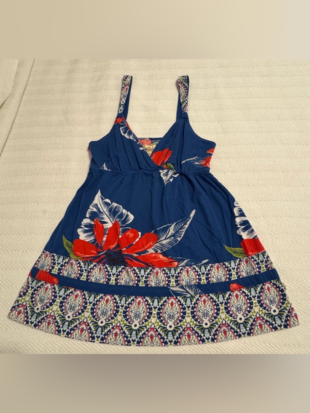 Hollister Tank/Smock Top Hawaiian Print